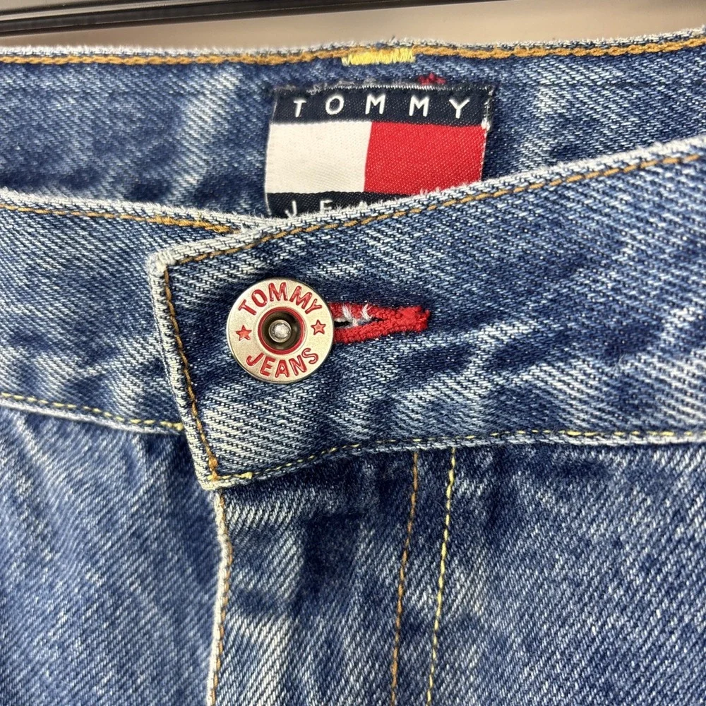 Tommy Jeans Denim Pants Mens 36x30‎ Blue Good Vintage 90s Relaxed Straight Leg